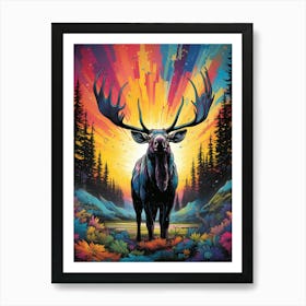 Deer In The Forest Poster