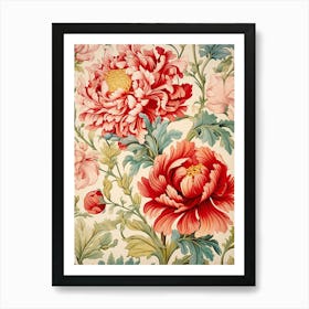 Floral Wallpaper 172 Art Print