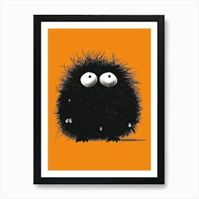 Little Black Monster Art Print