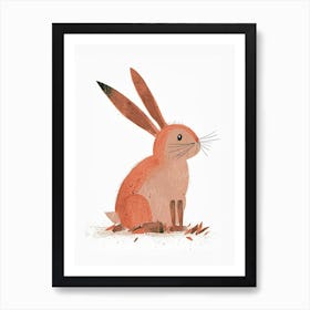 Havana Rabbit Nursery Illustration 4 Art Print