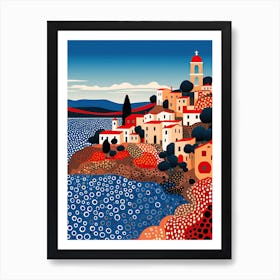 Otranto, Italy, Illustration In The Style Of Pop Art 1 Art Print