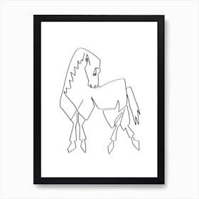 Horse Lines Art Print