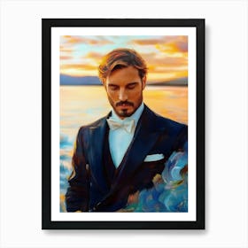 Man In Tuxedo Art Print