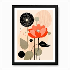 Abstract Flower Painting Art Print