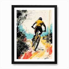 Mountain Biker 1 sport Art Print