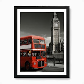 London Double Decker Bus 1 Art Print