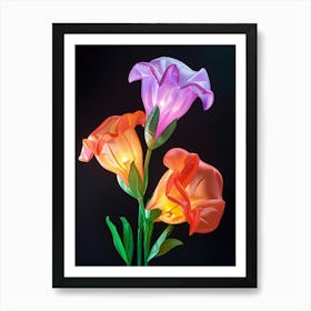 Bright Inflatable Flowers Sweet Pea 2 Art Print