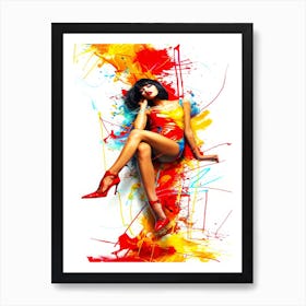 Fashion Model NYC - Top Model Glamour Art Print