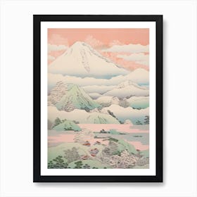 Mount Tateyama In Toyama, Japanese Landscape 1 Art Print