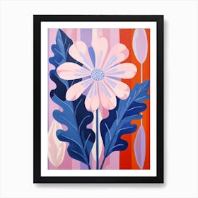 Cineraria 1 Hilma Af Klint Inspired Pastel Flower Painting Art Print