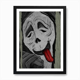 Ghostface Scary Movie Art Print