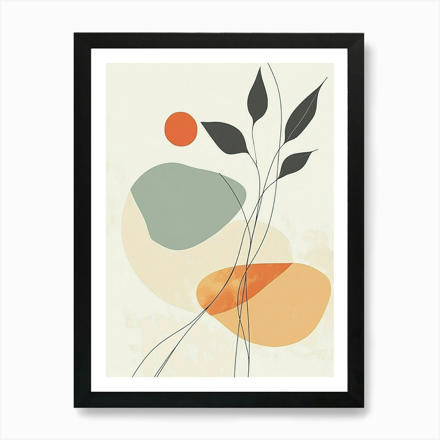 Abstract Painting 228 Art Print Framed Wall Art Poster Canvas Print Picture - Picture 2 of 4