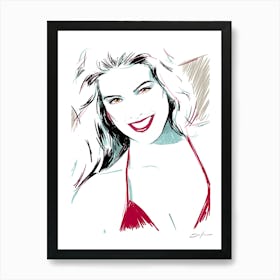 Phoebe Cates - Retro 80s Style 1 Art Print