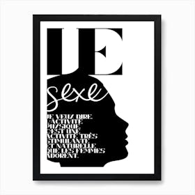 Le Sexe Art Print