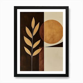 Abstract Leaf Painting Art Print