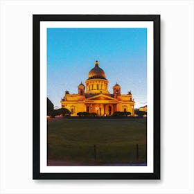 Siant Isaac Cathedral In Saint Petersburg, Russia Art Print