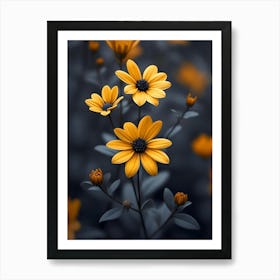Yellow Flowers 2 Art Print