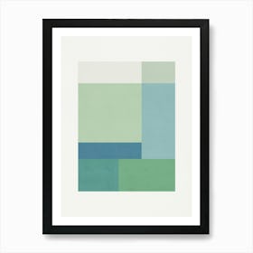 ABSTRACT MINIMALIST GEOMETRY - AG 01 Art Print