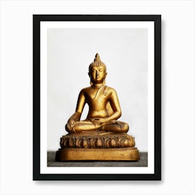 Sitting Buddha Statue Art Print