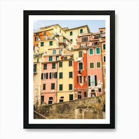 Colorful Houses In Cinque Terre Art Print