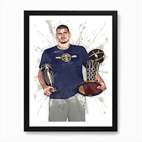 Nikola Jokic Denver Nuggets 2 Art Print