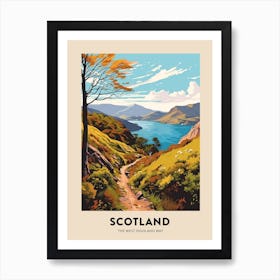 The West Highland Way Scotland 5 Vintage Hiking Travel Poster Art Print