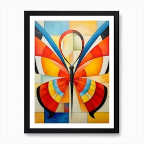 Butterfly Abstract Pop Art 6 Art Print
