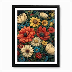 Flowers 1 Art Print