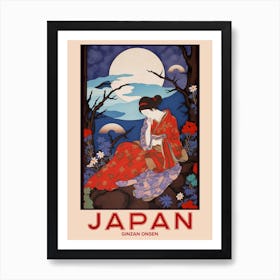 Ginzan Onsen, Visit Japan Vintage Travel Art 3 Poster