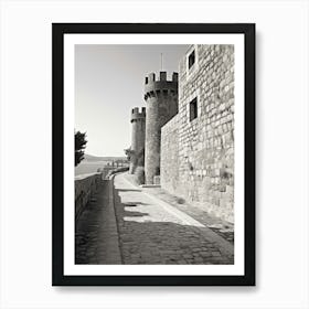 Rhodes, Greece, Photography In Black And White 2 Art Print