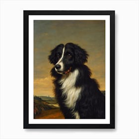Bergamasco Sheepdog 2 Renaissance Portrait Oil Painting Art Print