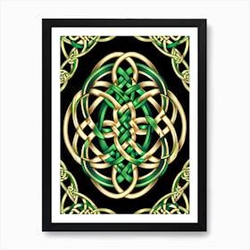 Abstract Celtic Knot 4 Art Print