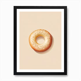 Schmear Bagel Marker Art 1 Art Print