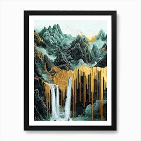 Sierra de la Demanda Golden Peaks - Lavish Layers Art Print