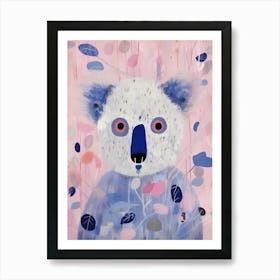 Playful Illustration Of Koala For Kids Room 6 Art Print