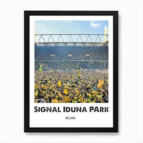 Signal Iduna Football Stadium Art Wall Print Art Print
