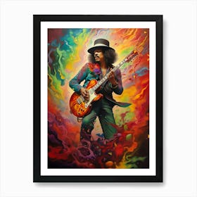 Carlos Santana (3) Art Print