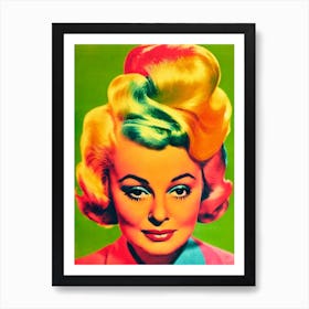 Olivia De Havilland Colourful Pop Movies Art Movies Art Print