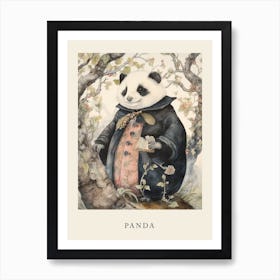 Beatrix Potter Inspired  Animal Watercolour Panda 1 Art Print