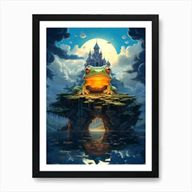 Frog In The Castle Art Print