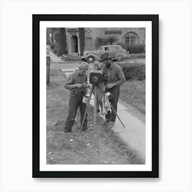 Tintype Cameraman, San Antonio, Texas By Russell Lee Art Print