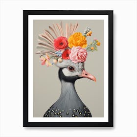 Bird With A Flower Crown Grey Plover 2 Art Print
