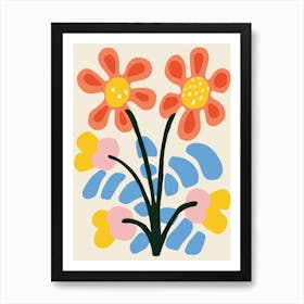 Flowers In A Vase 20 Art Print