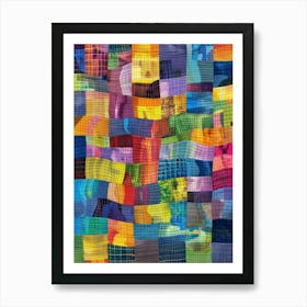 Quilted Patchwork Art Print