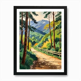 Road To The Mountains Art Print