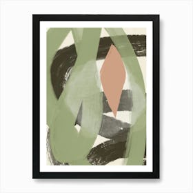 Rustic abstract 01 Art Print