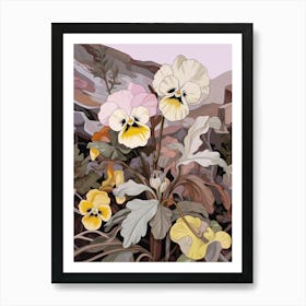 Wild Pansy 2 Flower Painting Art Print