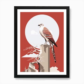 Minimalist Osprey 1 Illustration Art Print