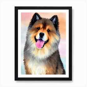 Chow Chow 5 Watercolour Dog Art Print