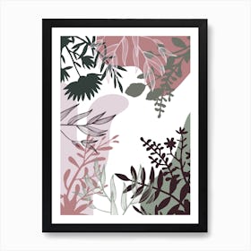 Abstract Floral Pattern Art Print